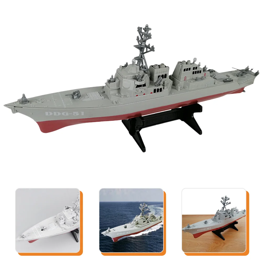 

Destroyer Ship Toy Destroyer Battleship Model Adornment Boys Toy Room Decoration