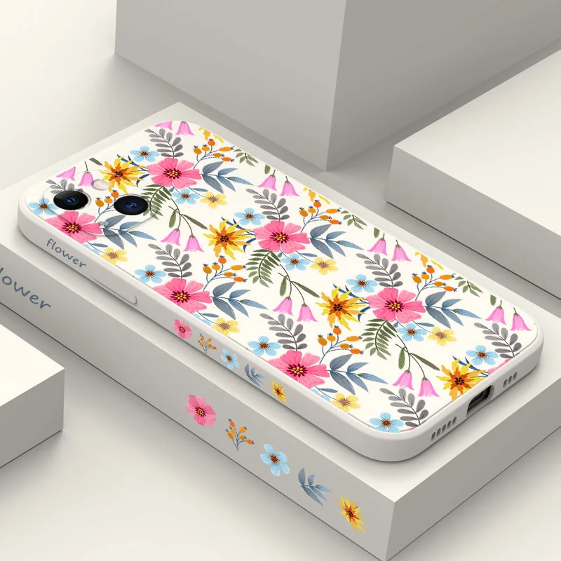 

Youth Flowers Phone Case For iPhone 14 13 12 11 Pro Max Mini X XR XS MAX SE2020 8 7 Plus 6 6S Plus Cover
