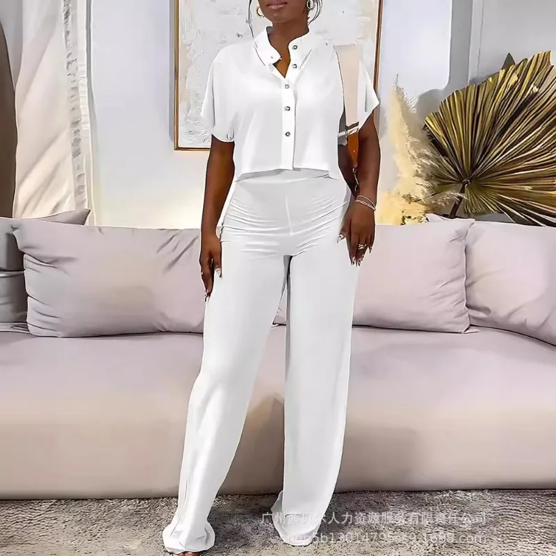 Новинка весна-лето 2024 женская одежда однотонный повседневный костюм для поездок