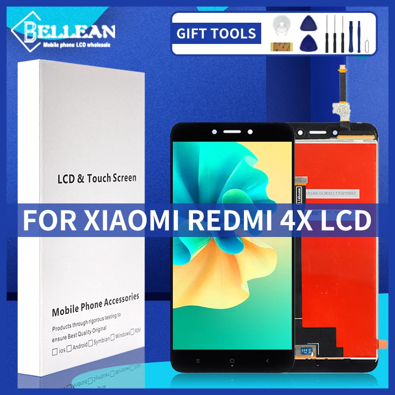 Оригинальный ЖК-дисплей 5 0 дюйма для Xiaomi Redmi 4X сенсорная панель дигитайзер экрана
