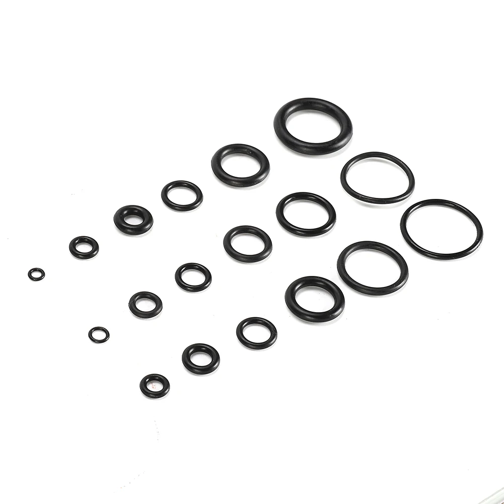 

225Pcs Rubber O-Ring Oring Assortment Kit Acid Gasoline Oil Resistant Seal Plumbing Garage Sealing Assort Set Kit