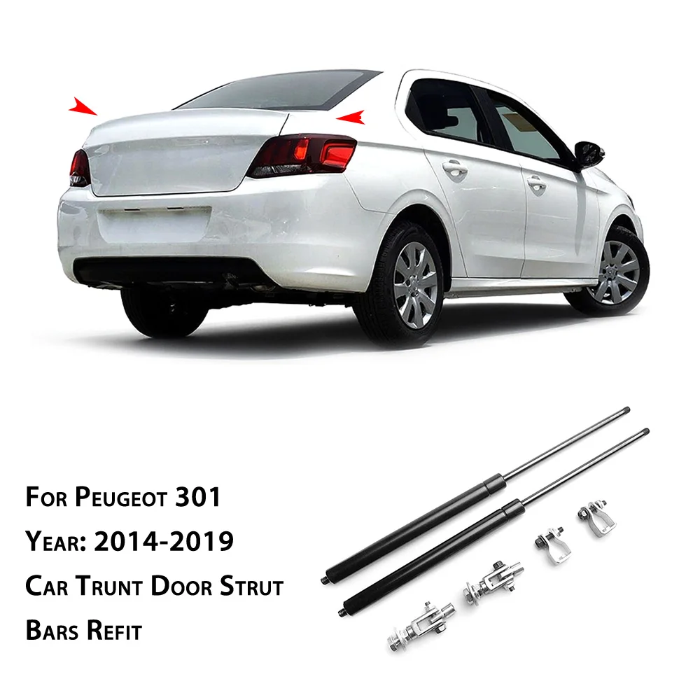 

Для Peugeot 301 Elysee 2014-2019, багажник задней двери, поддерживающий гидравлический подъемный стержень, пружинные амортизаторы, кронштейн, аксессуары
