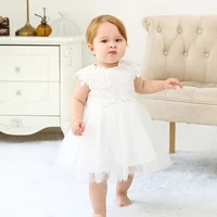 baby girls infant baptism dresses 1 year birthday princess wedding ball gown tulle tutu dresses clothes princess party toddler