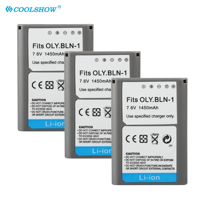 Аккумулятор 1450 мАч для аккумуляторов OLYMPUS PS-BLN1