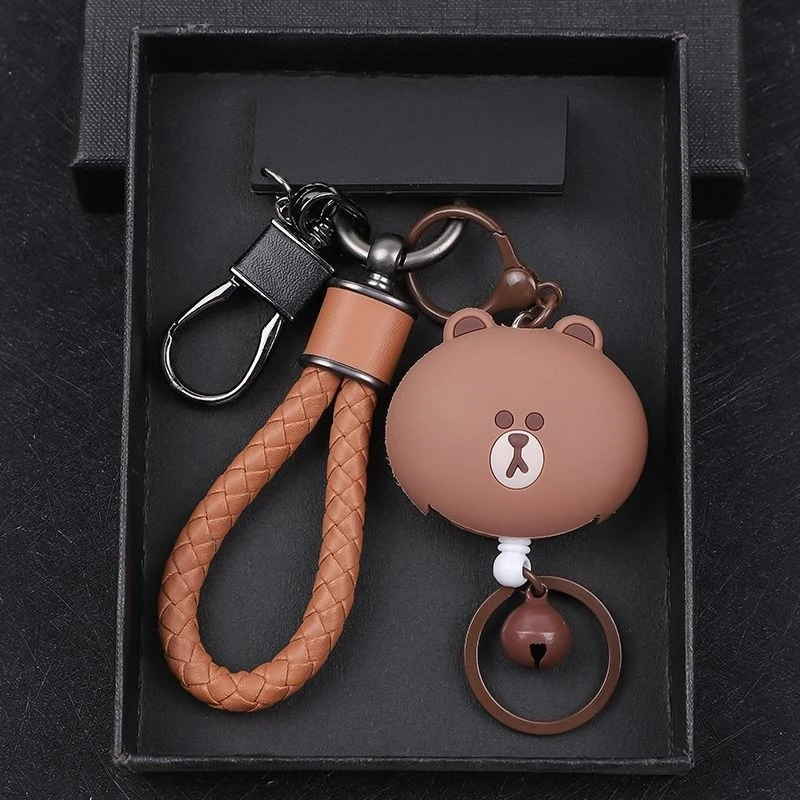 Фото Брелок Line Friends Brown Cony Sally, креативный высококачественный эластичный выдвижной бейдж с мультяшным принтом, подвеска для рюкзака №2