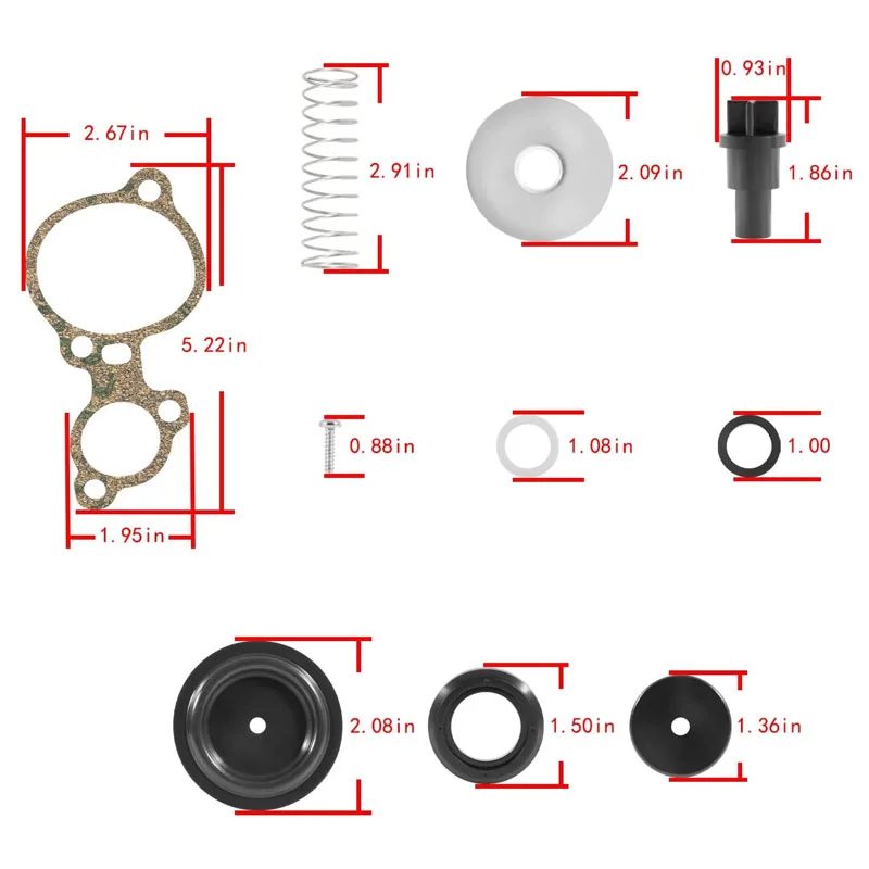 803062T1 попэт клапан комплект для Mercury 135-200hp 2.0L 2.5L V6 R Mariner XR4 XR6 Magnum II III V175 V200 серии