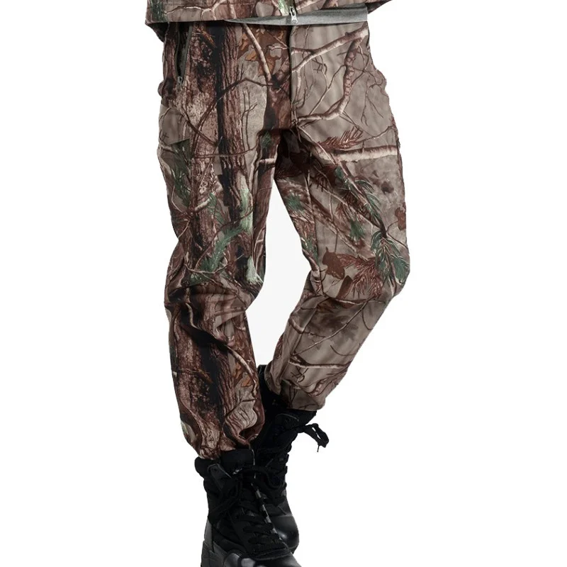 

Winter Thermal Soft Shell Waterproof Fleece Skiing Pants Outdoor Riding Hunting Fishing Climbing Warm Windproof Tactical Trouser