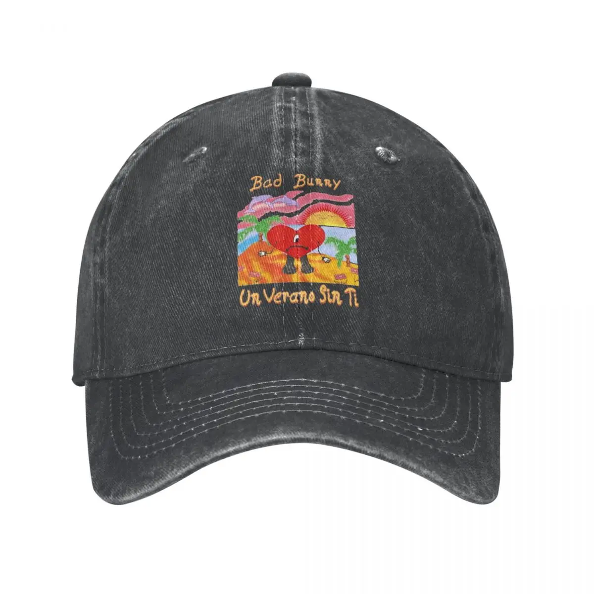 

Vintage Washed Bad Bunny Un Verano Sin Ti Ponytail Baseball Cap Dad Hat Snapback Cap Hats