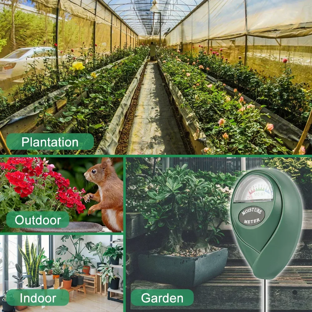 

Moisture Meter Soil Water Monitor Digital Moisture Sensor Hydrometer Needle Soil Humidity Meter for Garden Outdoor Indoor