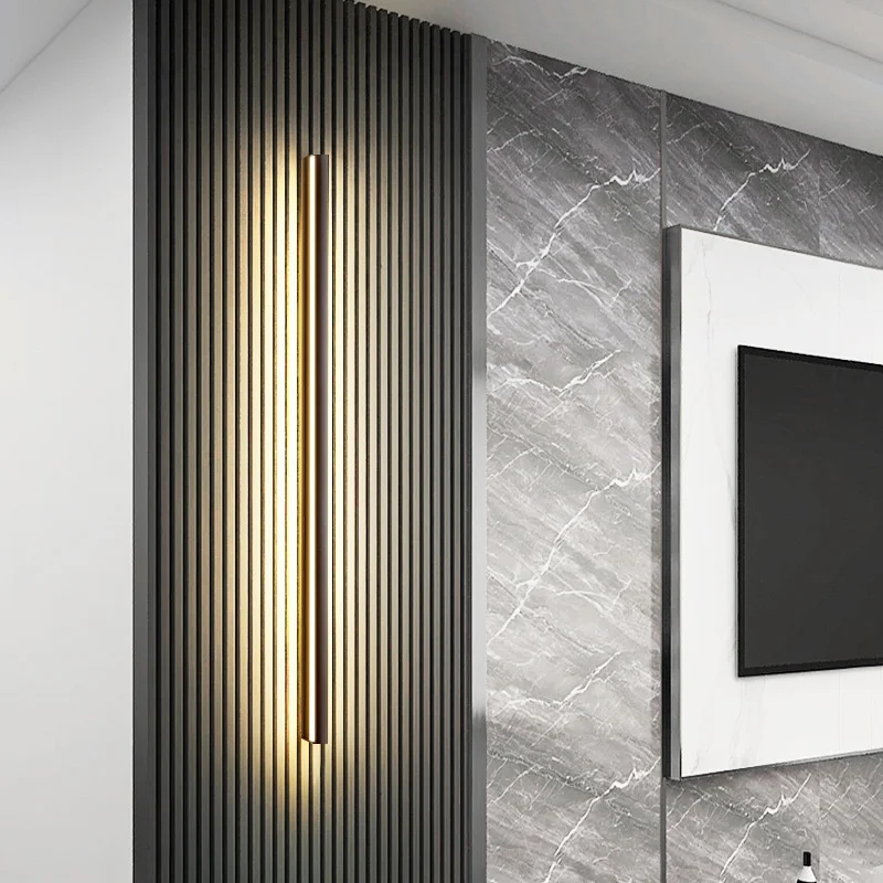 

Современный декор в скандинавском стиле, мраморные матовые наборы с белым ремнем для столовой, поворотный кронштейн, настенный светильник, Длинные настенные бра, светодиодный настенный светильник