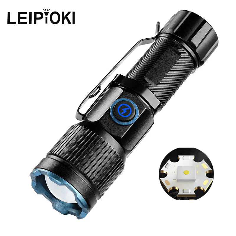 Перезаряжаемые мини фонарики с зажимом для ручки и магнитом на тыльной стороне edc