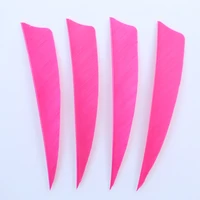 50pcs 4inch shield turkey feathers arrow diy archery accessories feather fletching for any wooden carbon arrow shaft