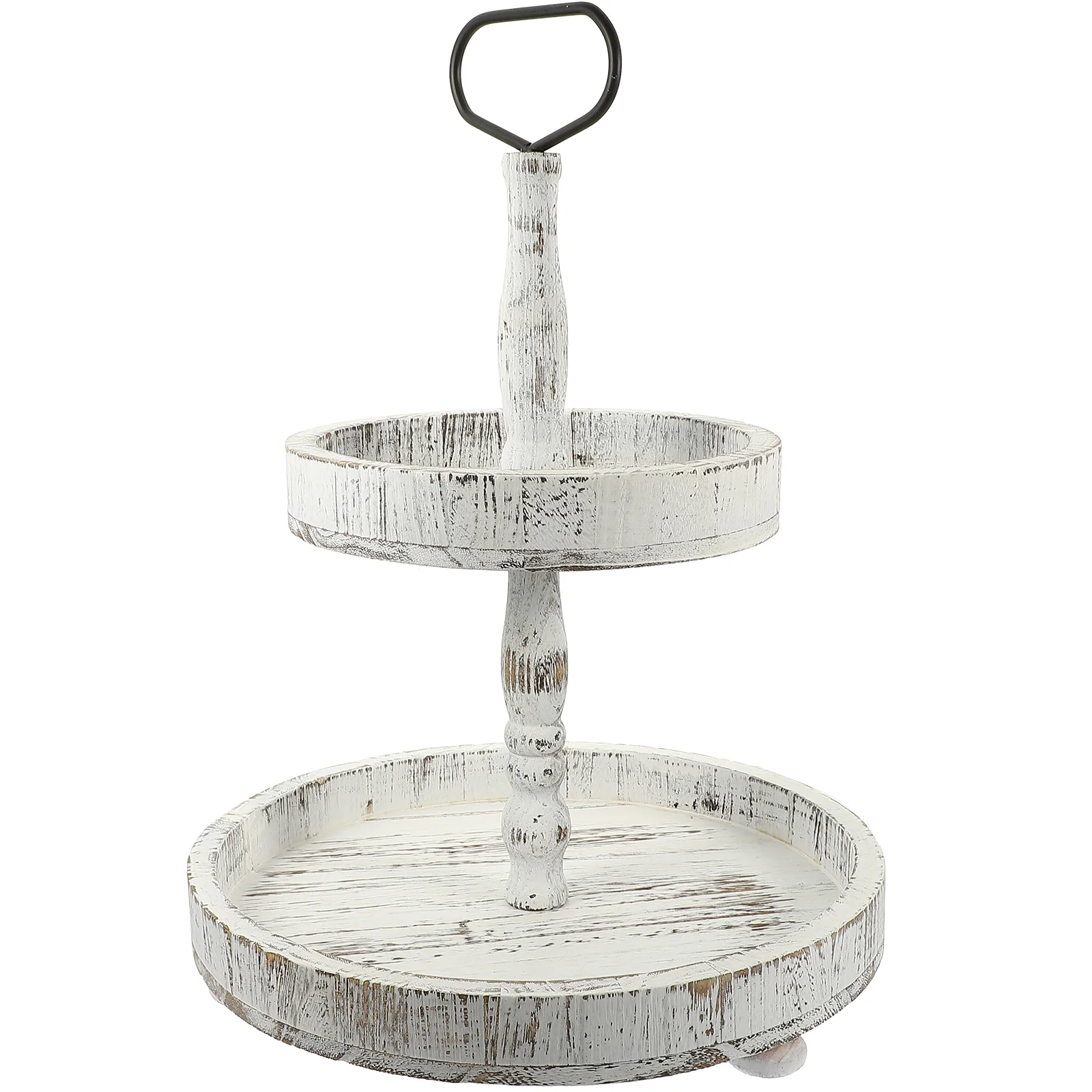 

Деревянный поднос, Деревянный Торт, фермерский кофейный столик, Декор, многоярусная стойка, башня, маленький железный центральный стол, обеденное украшение 2