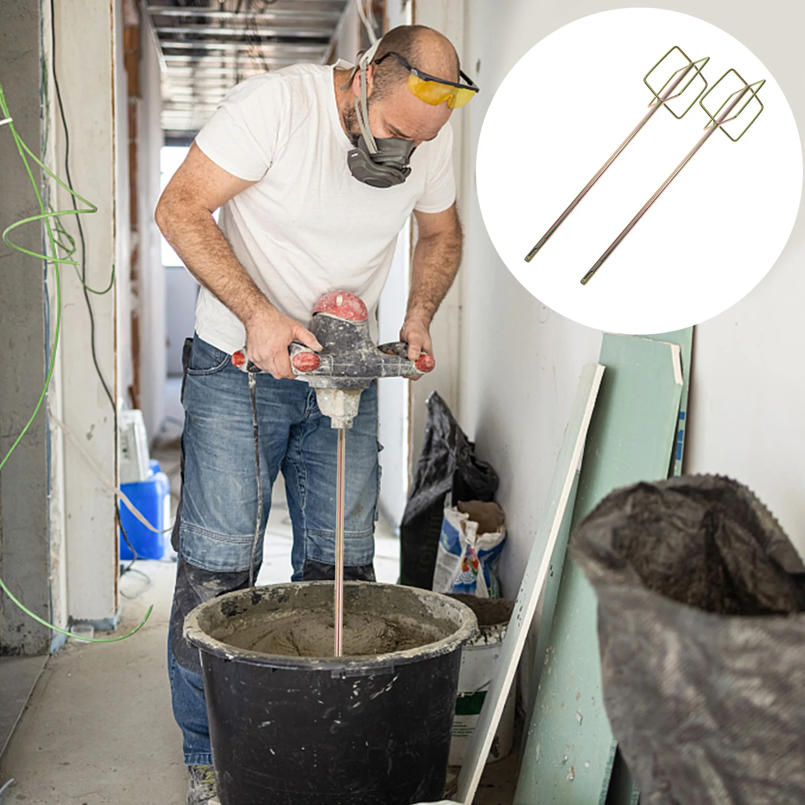 

Mixer Drillcementattachment Concrete Electric Mud Grout Tools Model Portablepaddle Metal Compound Toolgypsumdrywall Accessories