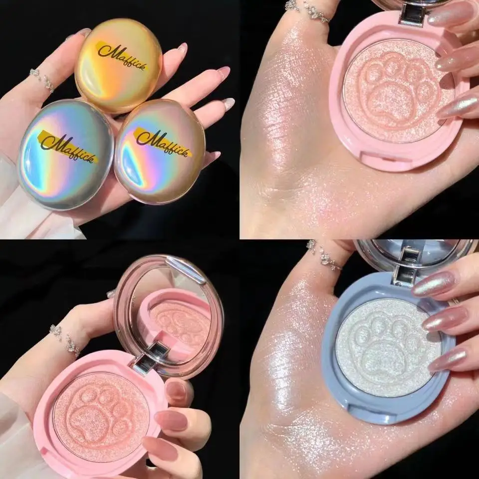 

Makeup Highlighter Bronzer Powder Illuminator Highlight Shimmer Powder Face Blush Palette Texture Contour Cheek Blusher Cosmetic