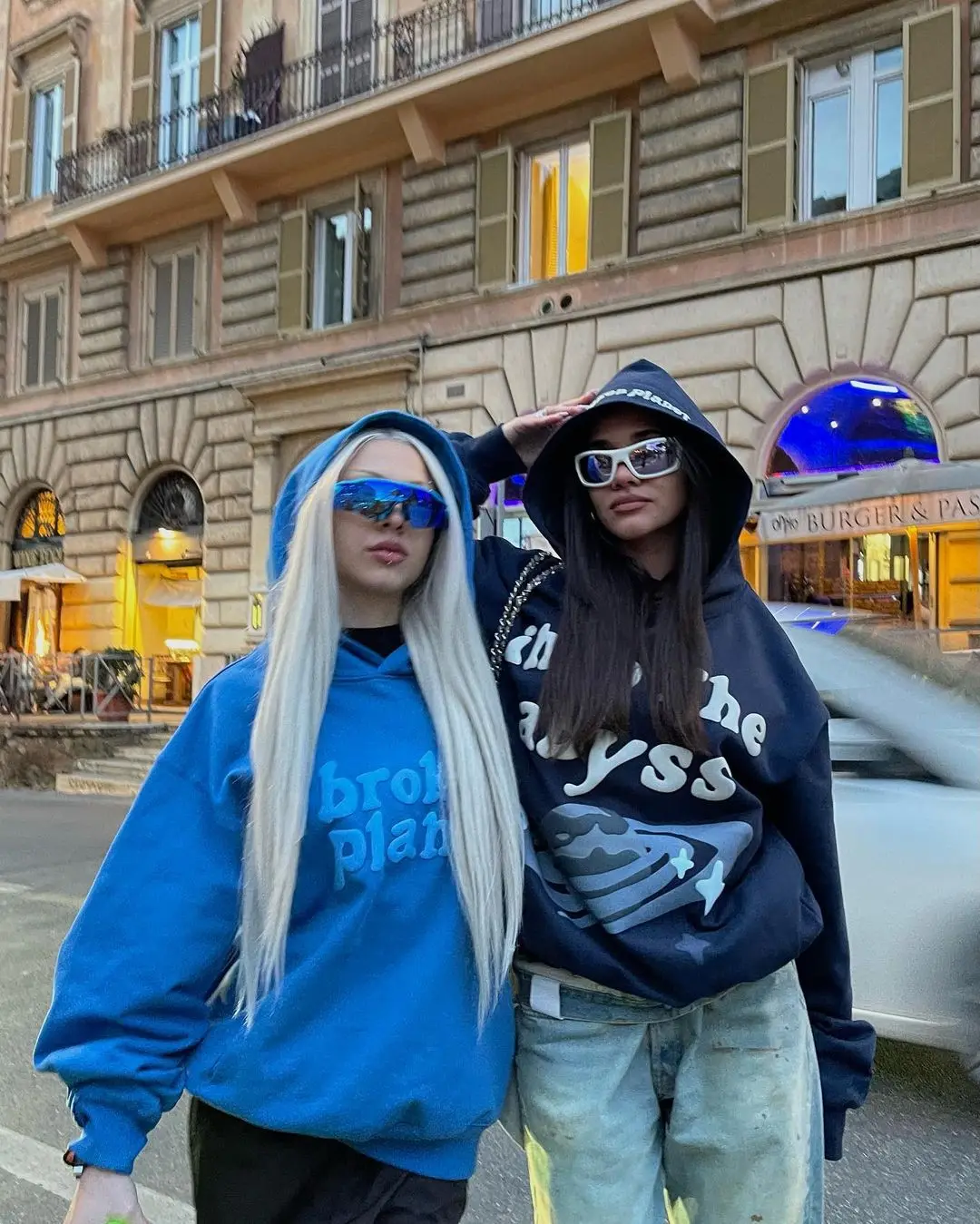 Y2k Letter Print Blue Hoodies Women Clothes Couples 3D Tops Sweatshirt Goth Streetwear Tracksuit Men Clothing Oversized Hoodie images - 6