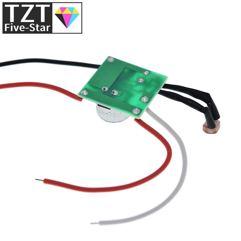 TZT DIY Низковольтный датчик управления звуком постоянного тока 3 В-30 В Светодиодный