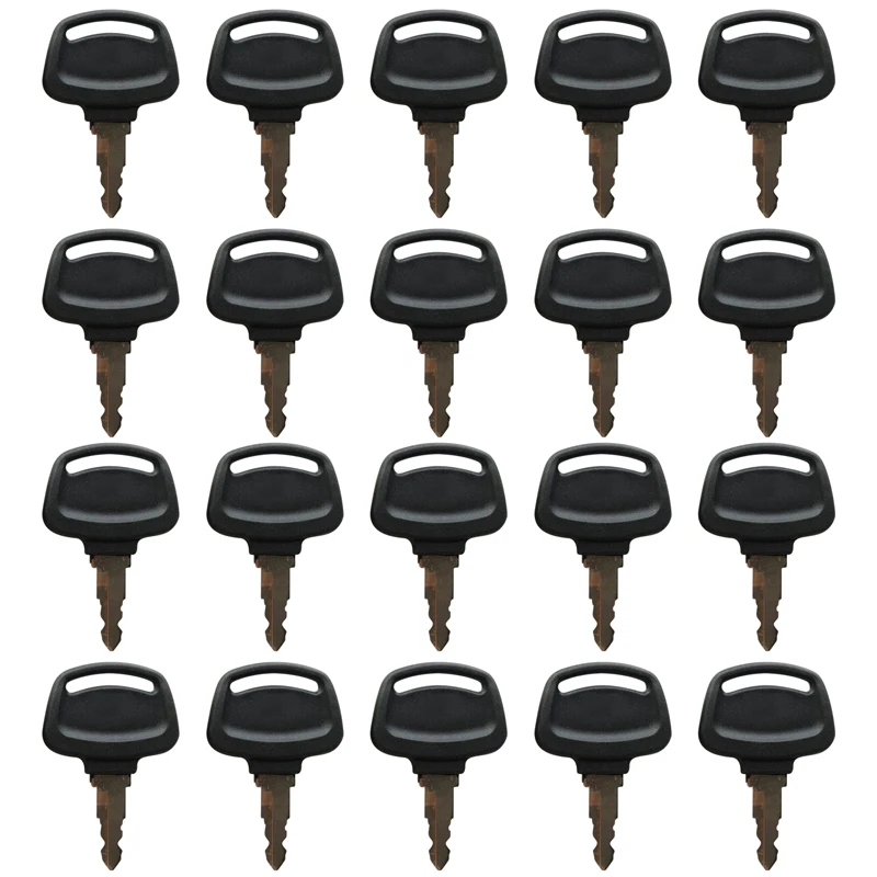 

20Pcs KV02 Heavy Equipment Ignition Key 719-10306001 Compatible with Kato Excavator