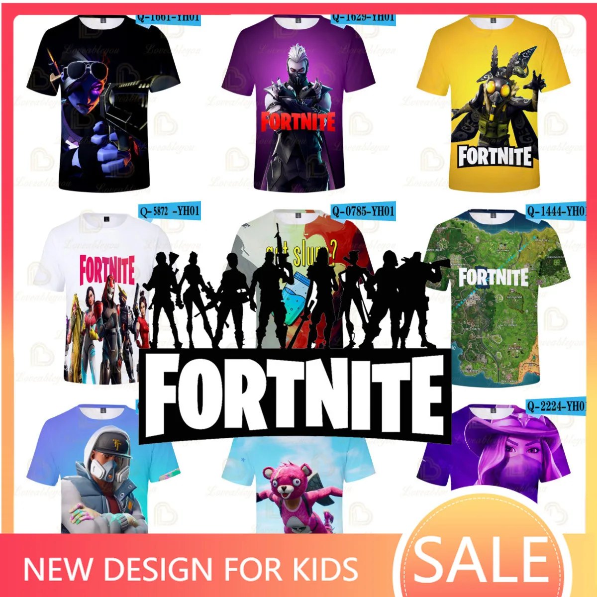 

Battle Fortnite Victory Royale Game 3d Tshirt Boys Girls Tops T-shirt Teen Clothes Shoot Hero Children's Wear Kids T-shirt