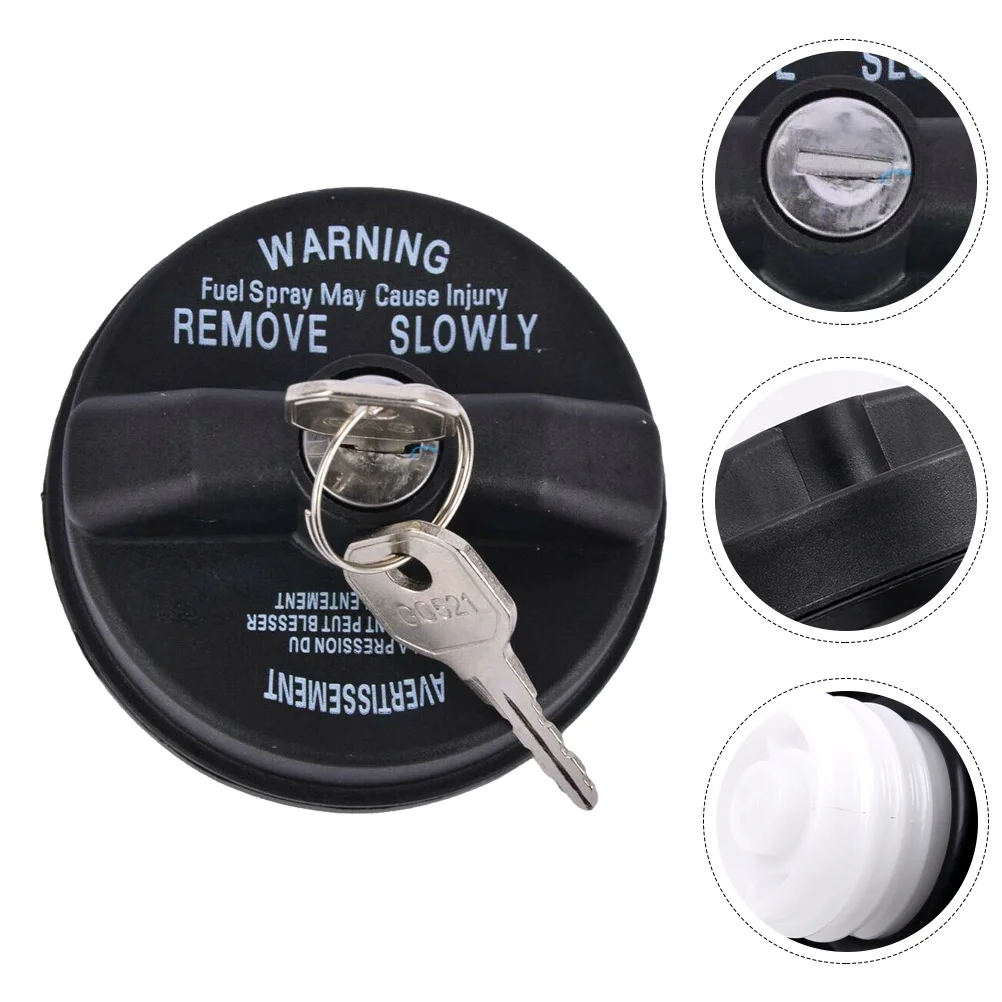 

1pc Fuel Tank Lid Cover Car Fuel Caps with Key Locking Fuel Plug Truck Fuel Tank Cover Oil Tank Covers Gas Tank Lock