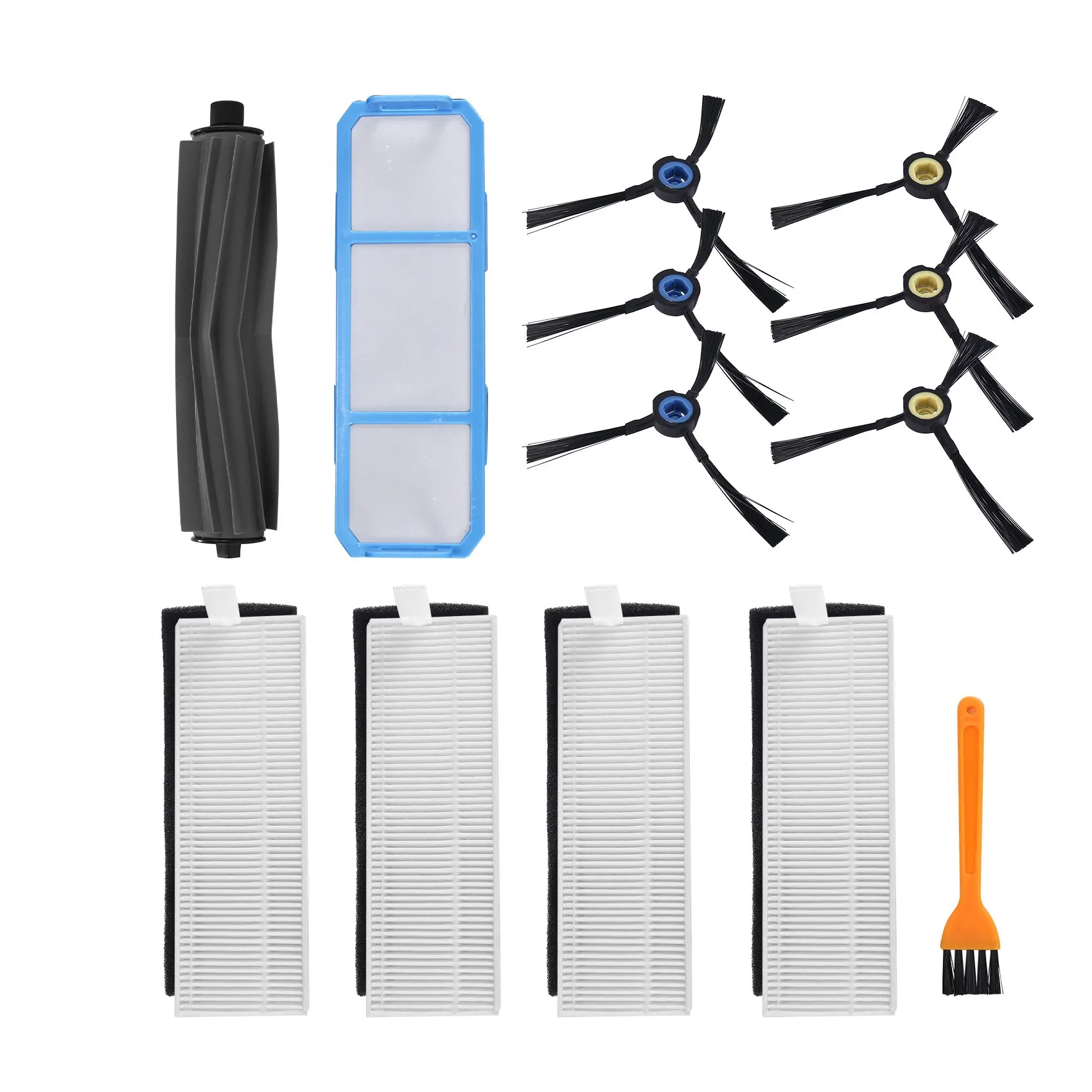 For Silvercrest SSR1 SSRA1 ILife A9S A9 A7 Robot Vacuum Cleaner Main Brush Side HEPA Filter Parts Replacement