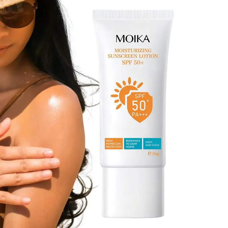 

Body Sunblock Spf 50 Sunscreen Moisturizing PA+++ Long-lasting UVB UVA Protection Waterproof Sun Screen For Body And Face