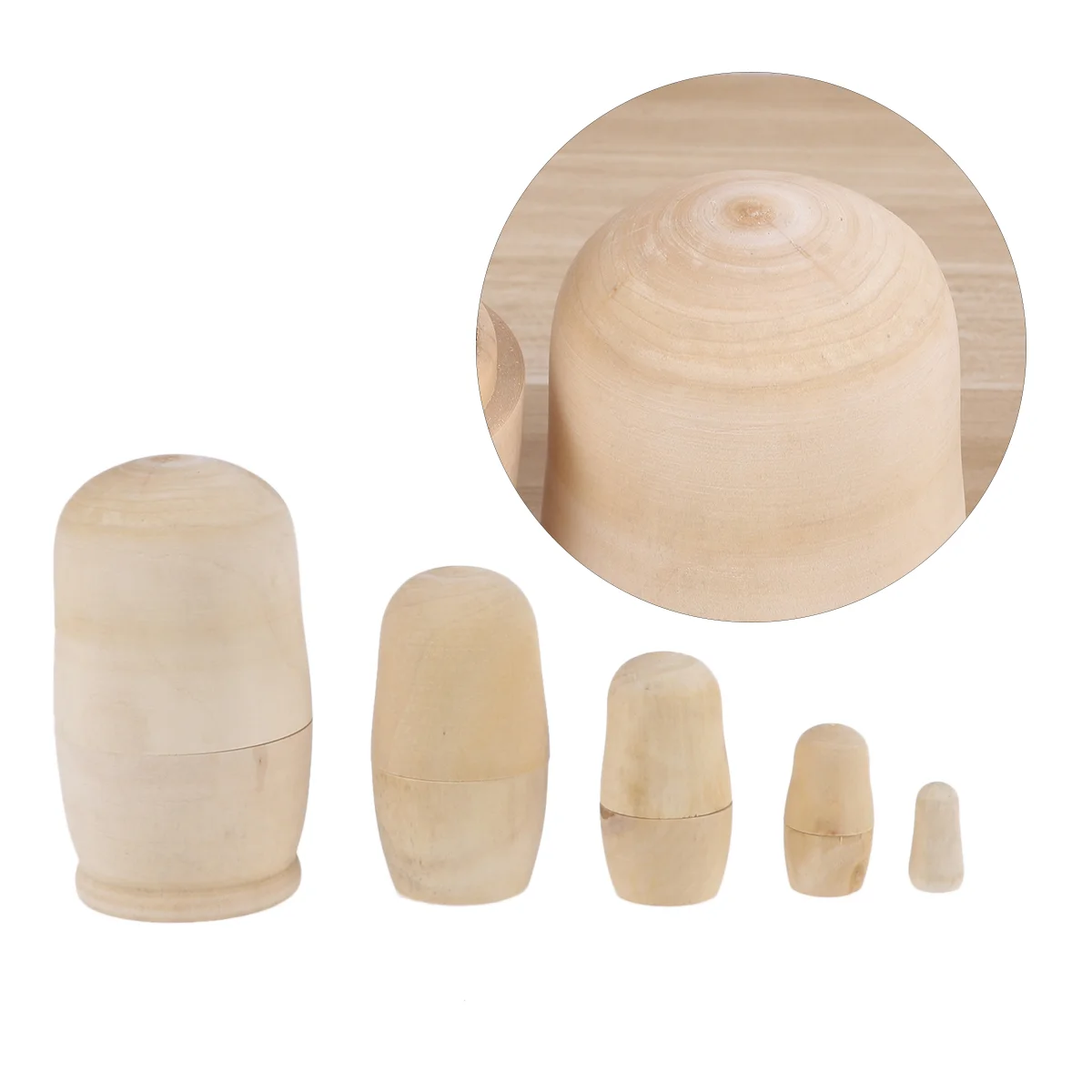 

Nesting Russianunpainted Blank Wooden Diywood Craft Plain Peg Stacking Babushka Unfinished Vintage Toy Christmaskids Bodiesset