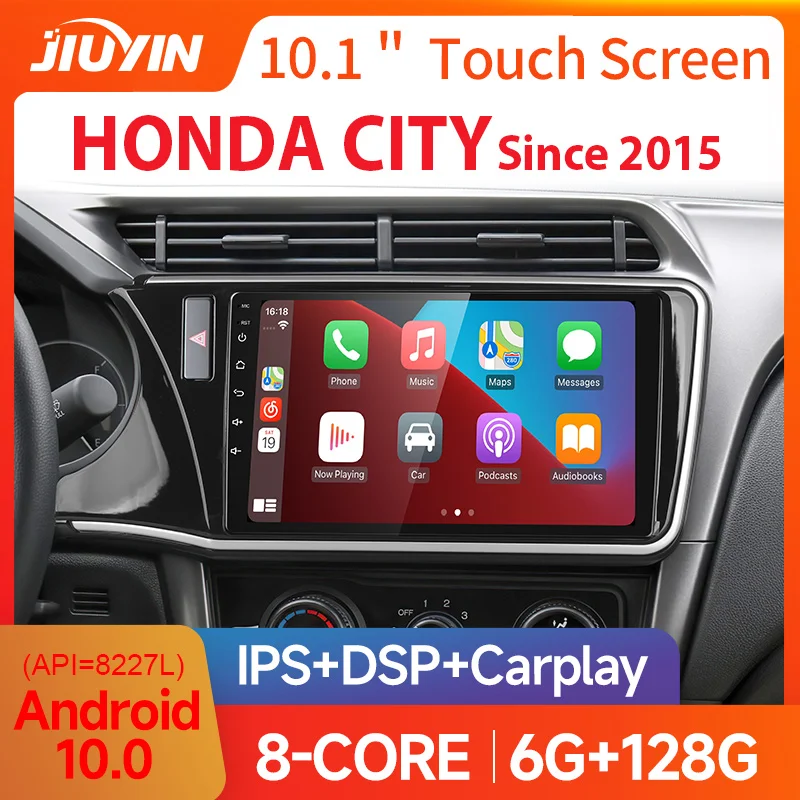JIUYIN AI Voice 2 din Android автомобильное радио или Honda city 2015-2021 Carplay GPS экран для автомобиля 4G