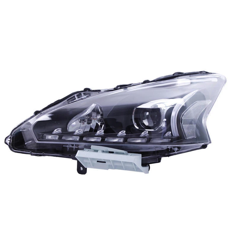 Фото Передняя фара для Nissan Teana Altima, светодиодная фара 2013 2014 2015 2016, дневные ходовые огни, ангельские глазки, головной свет, автомобильный аксессуар. №2
