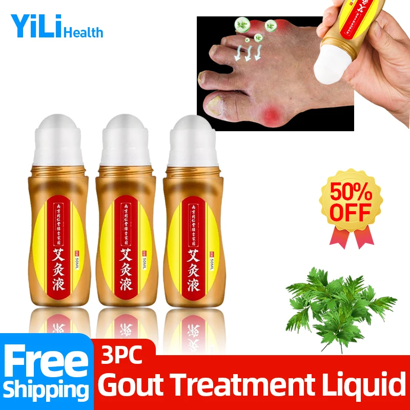 

3 шт., медицинский пластырь для лечения подагры