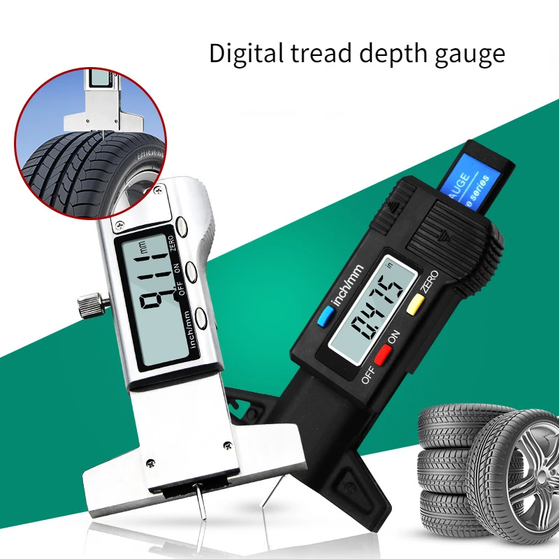 

Stainless Steel 0-25mm Tread Vernier Caliper Factory Price Wholesale Plastic Electronic Digital Tire Tread Depth Gauge
