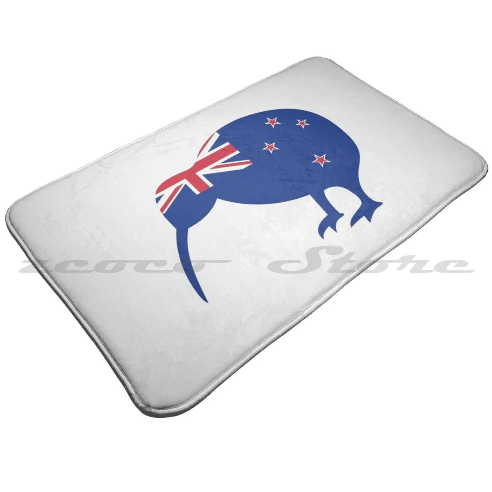 Коврик Flag Kiwi Of New Zealand с водопоглощающим эффектом и антискользящим покрытием.