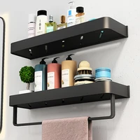 bathroom shelf wall shelves aluminum black bathroom corner shelf punch free wall mounted shower organizer with towel bar