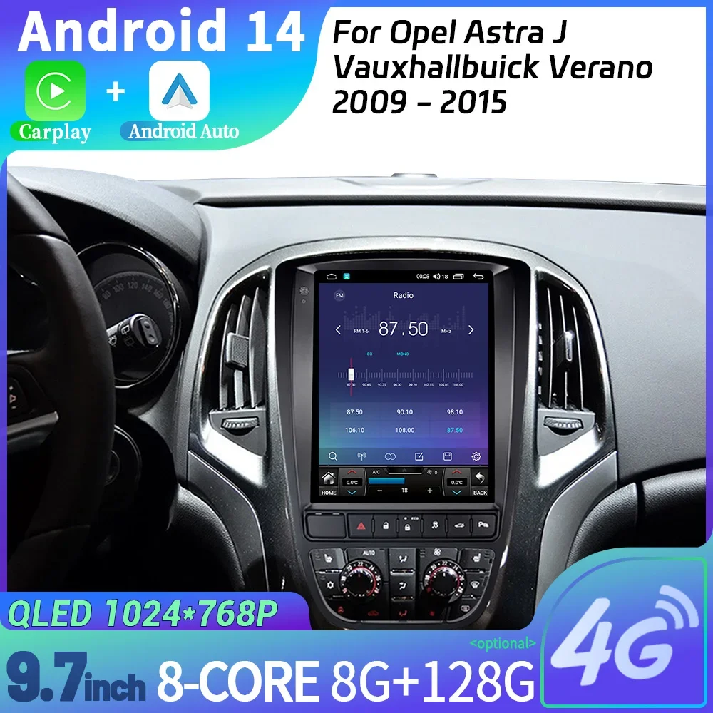 9 7-дюймовый для Opel Astra J Vauxhallbuick Verano 2009-2015 автомобильный радиоприемник мультимедиа