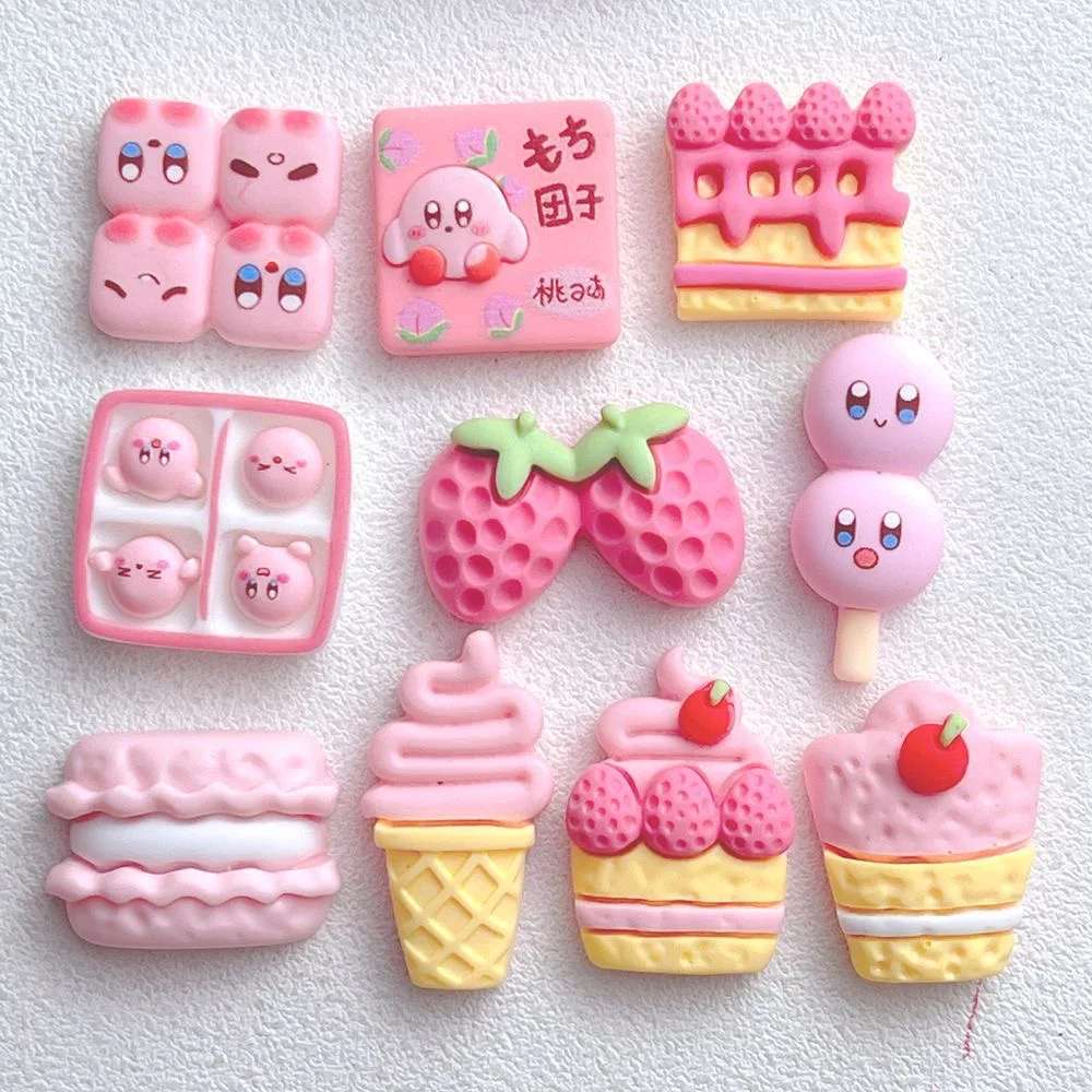 10 шт Nieuwe Kawaii имитация розовой еды игрушки Мороженое серия Hars плакаты Сделай Сам
