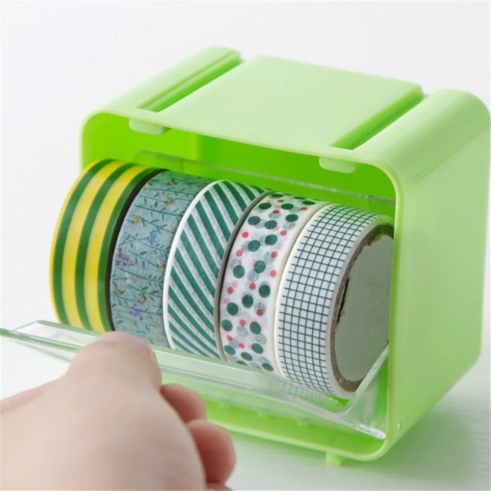 

Ящик для хранения ленты Васи, Настольный многофункциональный держатель для рулонной ленты диспенсер для клейкой ленты мелочей, органайзер ...