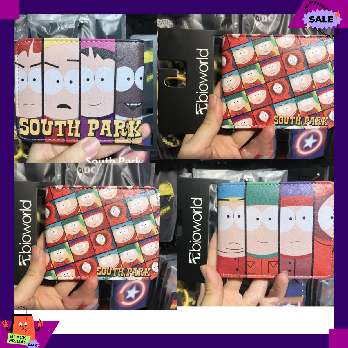 Фото Сувениры South Park, зажим для крайней плоти, кошелек из ПУ, аниме для молодежи (мужчин и женщин), атрибутика South Park, подарки на день рождения №1