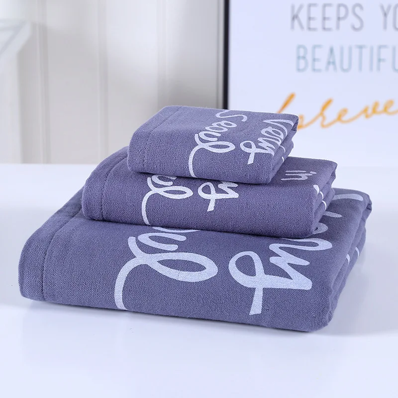 

Purple Towel Sets Large Bath Towels Pack of 3 Quality Cotton Towel Sets Boys' Towel Sets Family Bath Towels