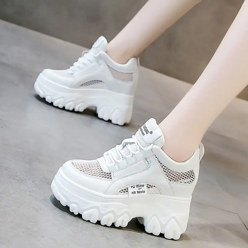 

Y2k Women Casual Shoes Sneakers Women Shoes Breathable Mesh Platform Women Vulcanize Shoes Non Slip Chaussure Femme Daddy Shoes