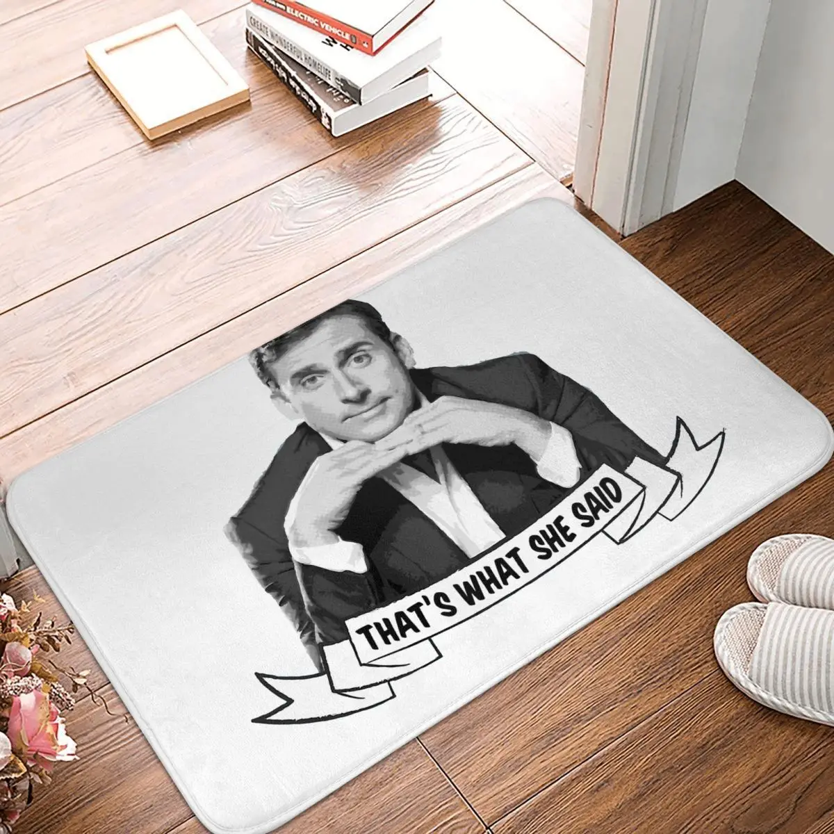 

The Office Michael Scott Comedy Bath Mat That's What She Said Doormat Kitchen Carpet Balcony Rug Home Decoration