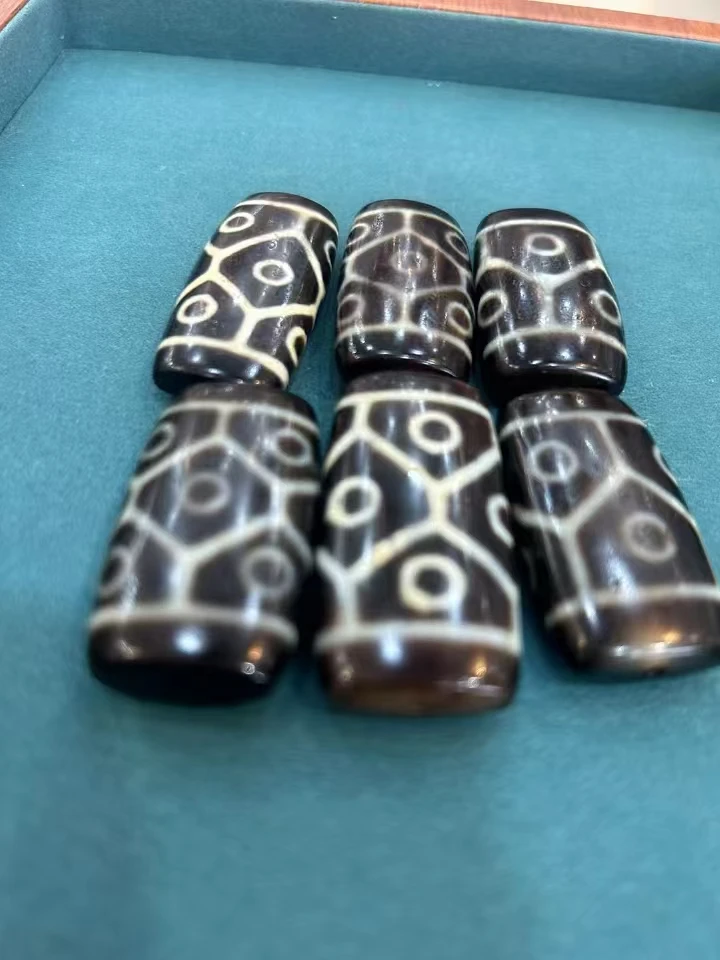 1 шт./лот старый агат Дзи из бисера черепаха сзади 9 глаз ожерелье натурального