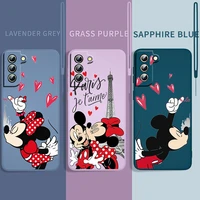 disney mickey mouse london for samsung galaxy s22 s21 s20 fe s10 note 20 10 plus lite ultra liquid silicone soft rope phone case