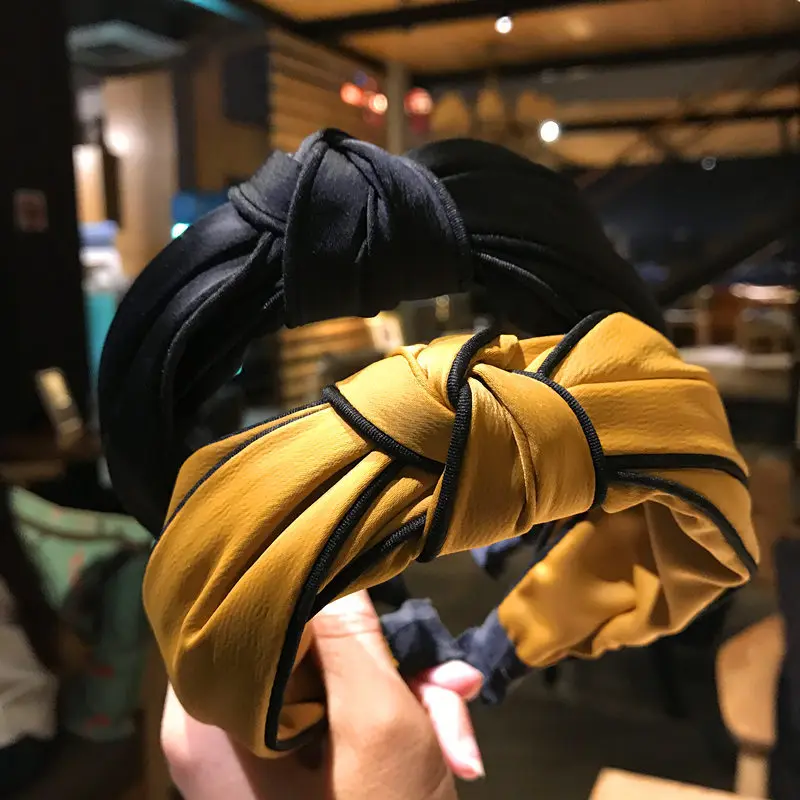 

Pure Color Fabric Headband Fashion Hair Accessories Women's Cross-knotted Washing Face Hairband Cute Hair Hoop Headwear