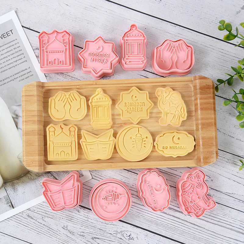 

Eid Mubarak Biscuit Cake Mold Cookie Chocolate Cutters Set Home Baking Fondant Tools Decoration Islamic Muslim Party Supplies