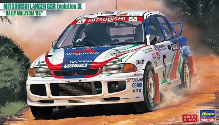 

Static Model Car Assembly 1/24th Scale GSR Evolution III Malaysia Site Building Toys For Boys Gift Children Adults Collection