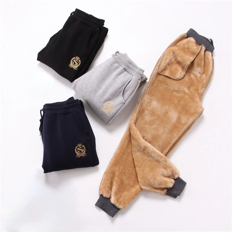 

Новые зимние Бархатные Теплые однотонные спортивные брюки в Корейском стиле Простые Утепленные длинные брюки женские брюки оверсайз с высокой талией