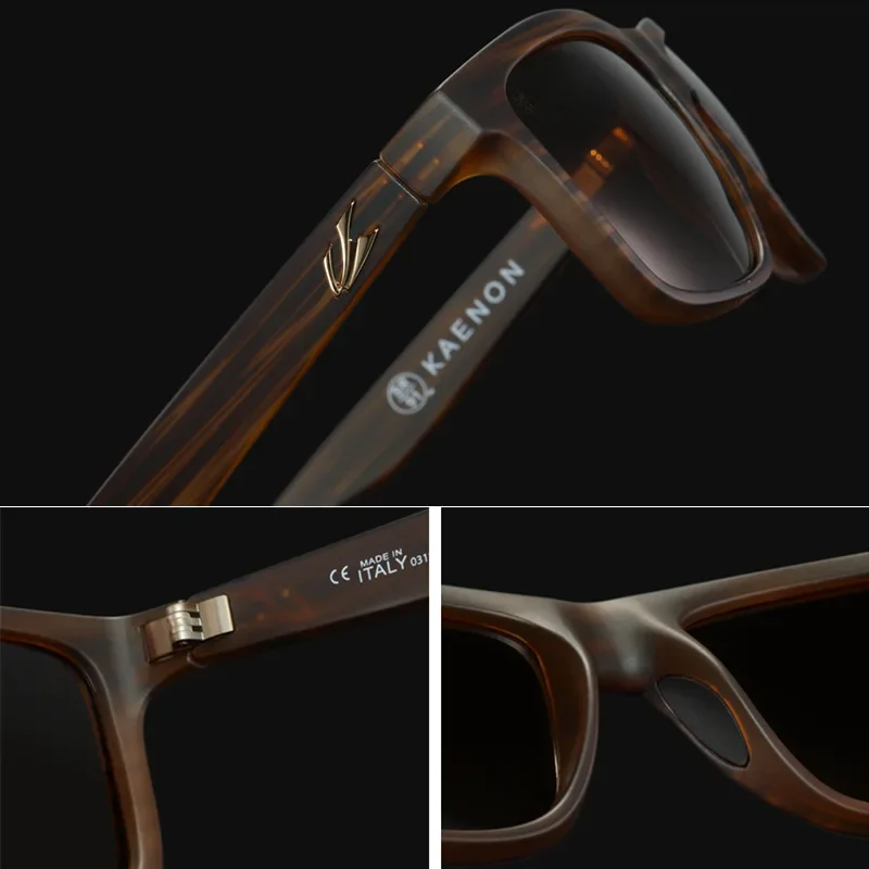 KAENON мужские поляризационные солнцезащитные очки спортивный бренд с логотипом TR90