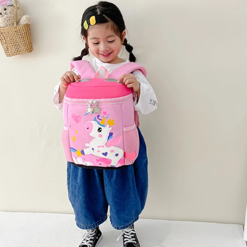 Unicorn Children Fashion Anime School Bags In Kindergarten 2022 New Girl Cute Large Capacity Backpacks Sac Licorne Drop Shipping
