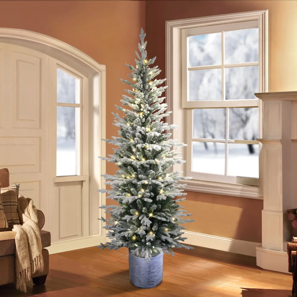 Artificial Christmas Tree With 230 Warm White Led Lights Home Decor