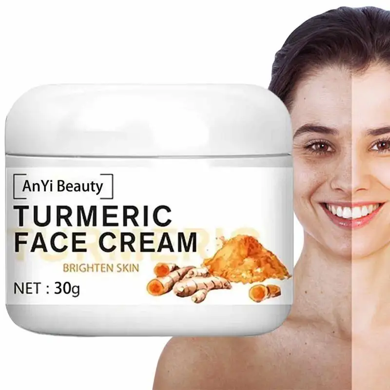 

Натуральный Увлажняющий увлажняющий крем для лица с куркумой осветляет кожу, крем для ухода за кожей лица, бриллиантовый 30 г